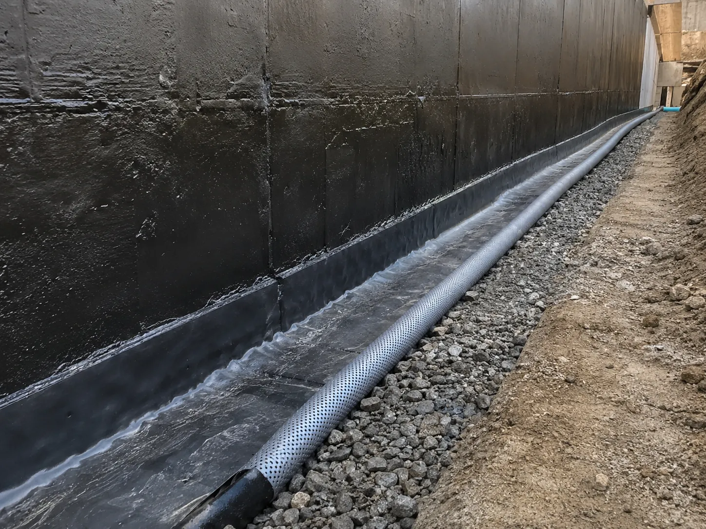 Below-Grade Waterproofing in Ajax being built and completed on site by Harrowgate Group