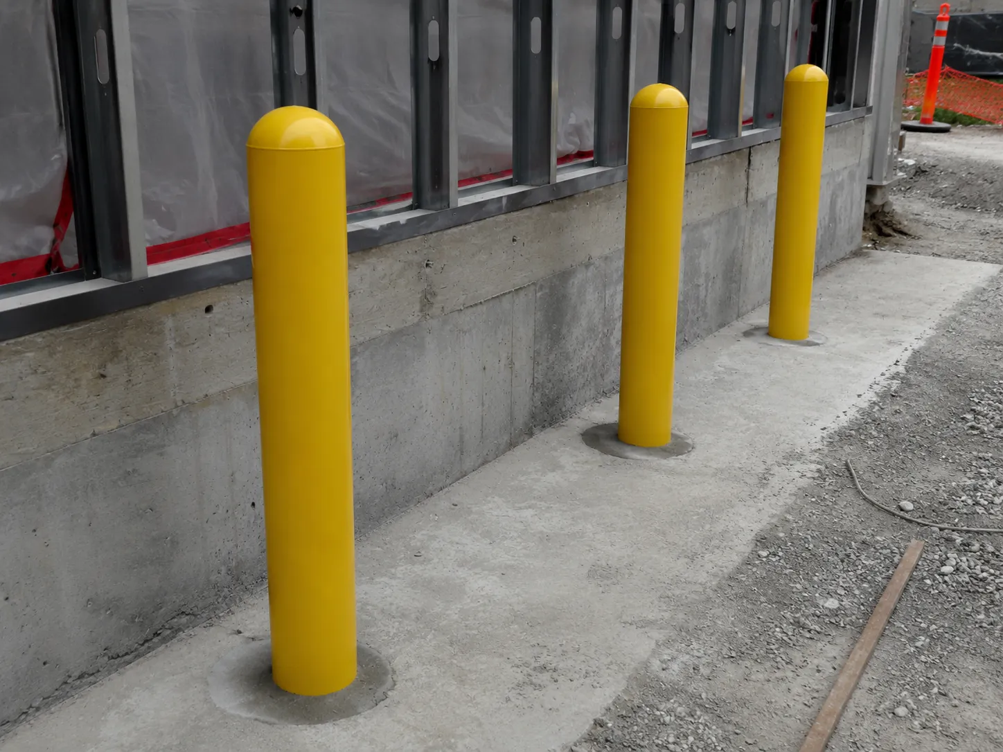 Bollard Installation in Ajax being built and completed on site by Harrowgate Group