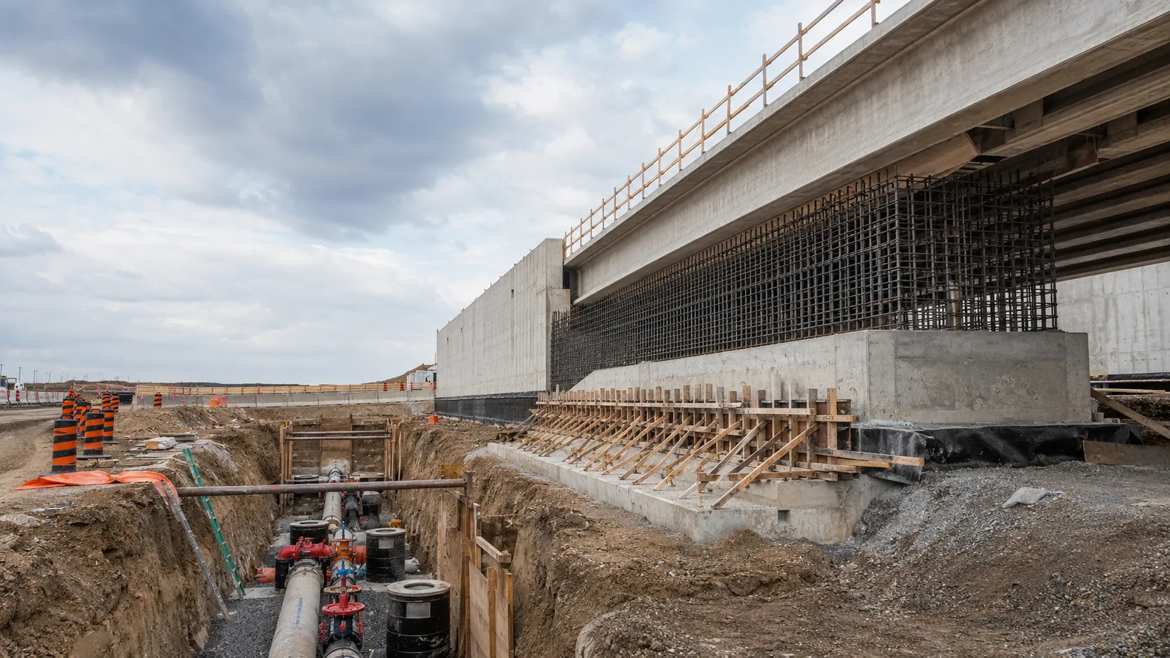 Bridge and Structure Concrete in Markham, Ontario, self-performed and completed by Harrowgate Group