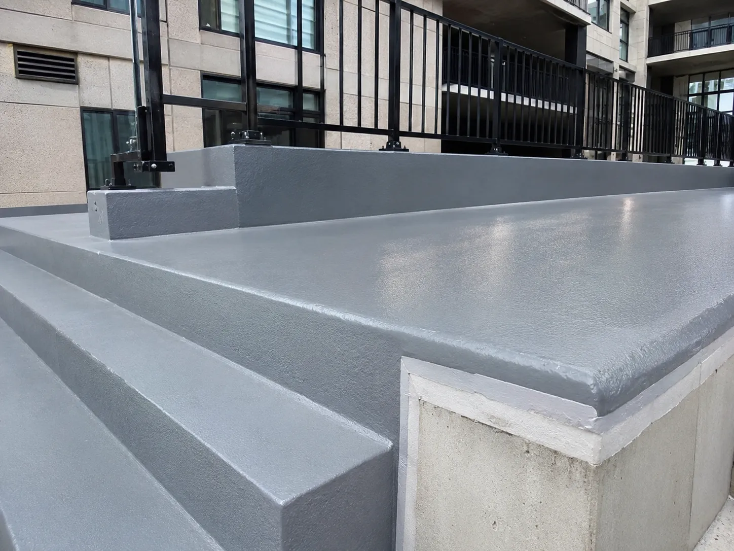 Completed Building Restoration installation in Aurora by Harrowgate Group