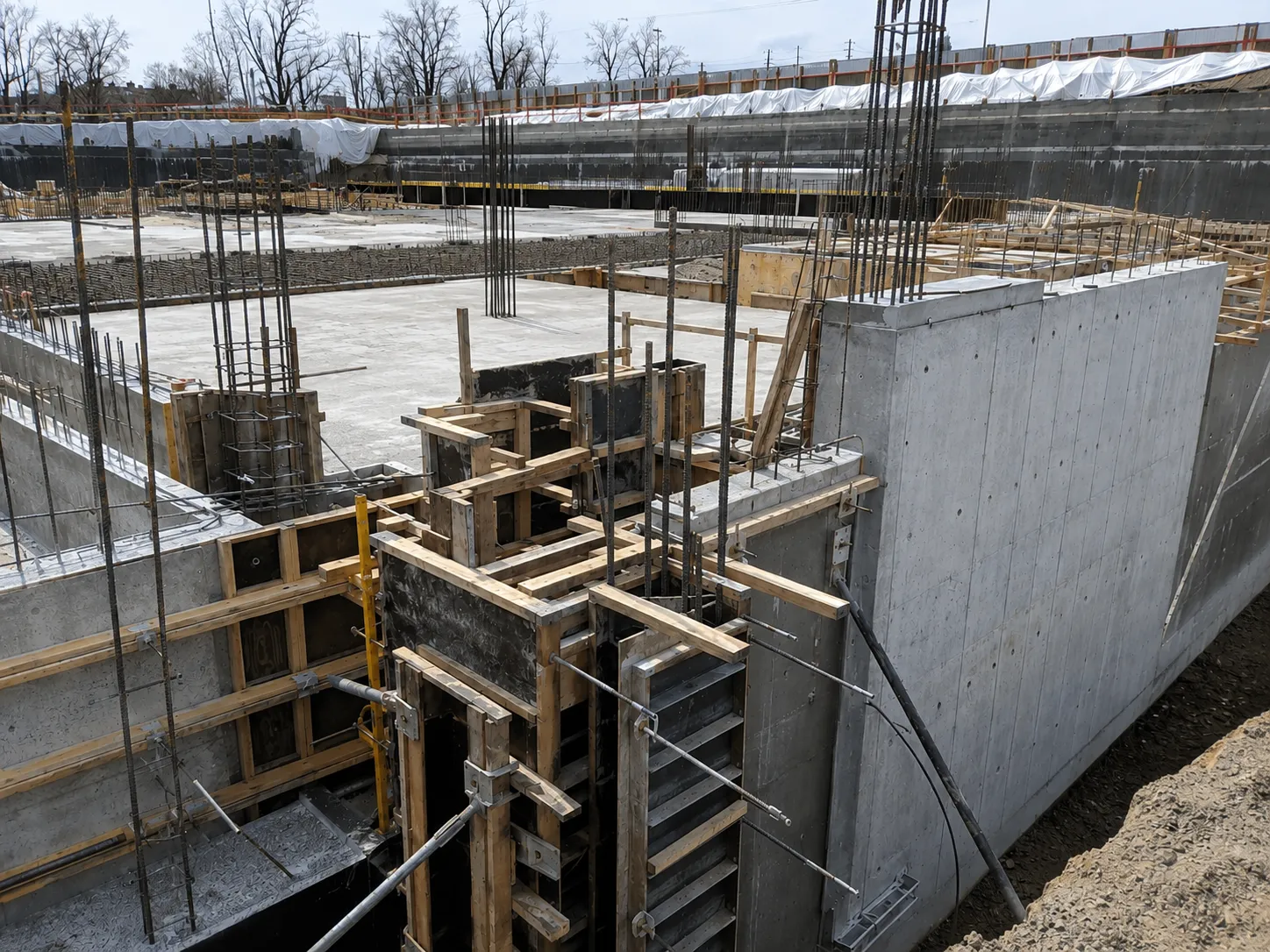 Completed Cast-in-Place Concrete and Formwork installation in Markham by Harrowgate Group