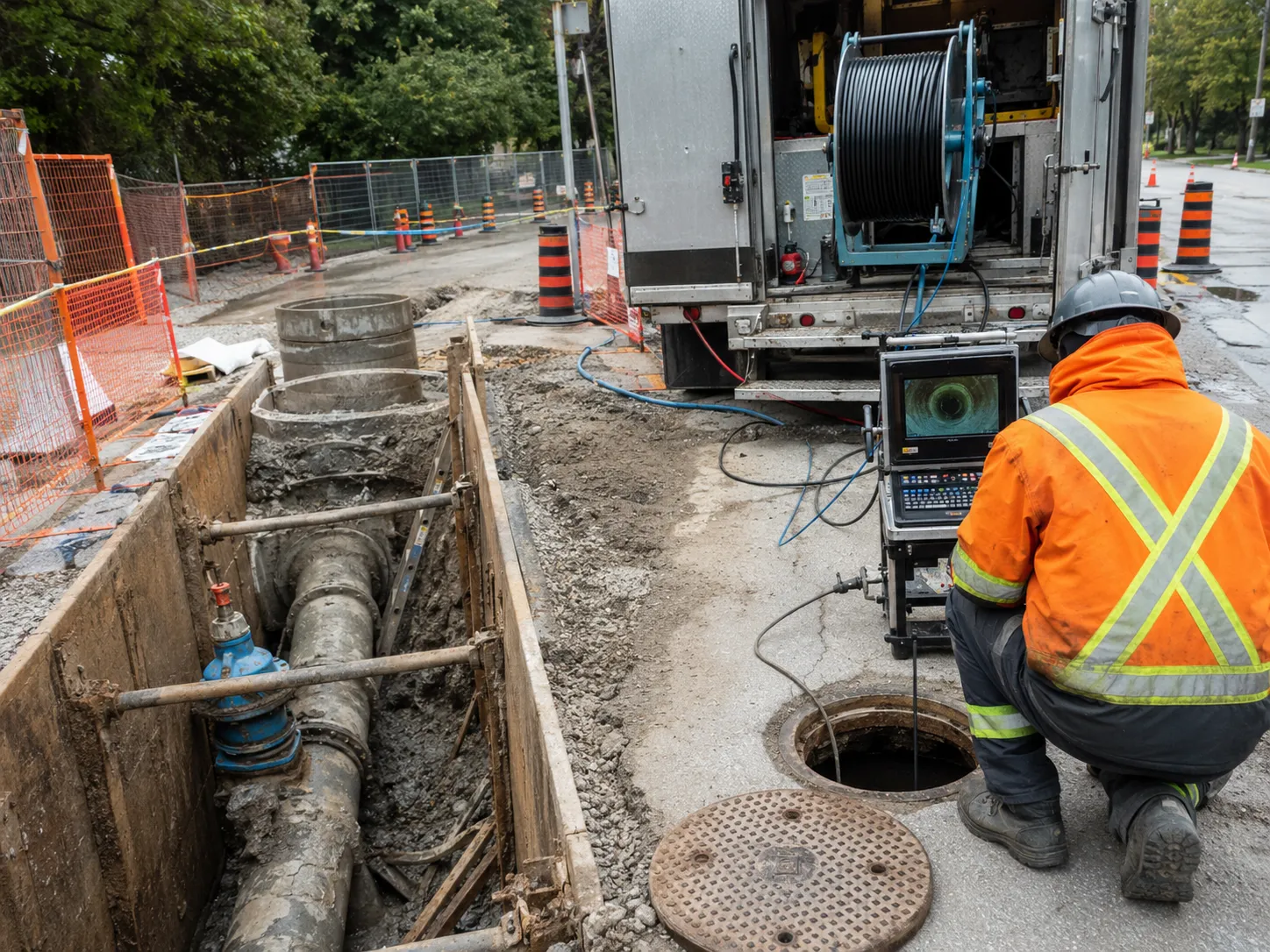 The Markham market for cctv sewer inspection for CCTV Sewer Inspection in Markham
