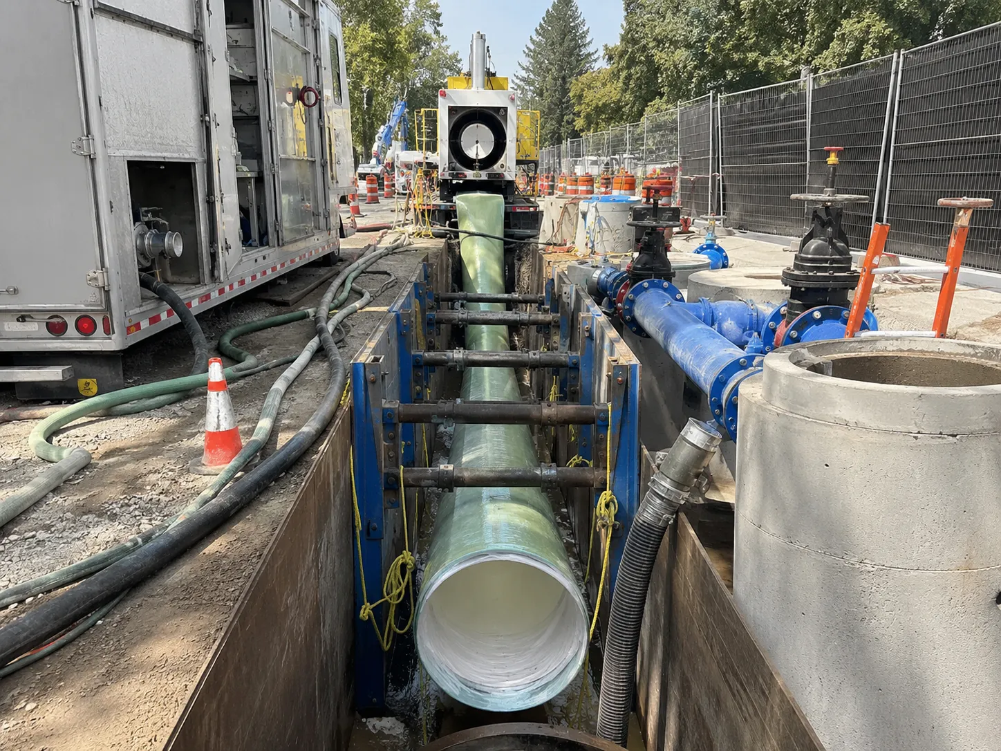 CIPP Pipe Lining in Richmond Hill being built and completed on site by Harrowgate Group