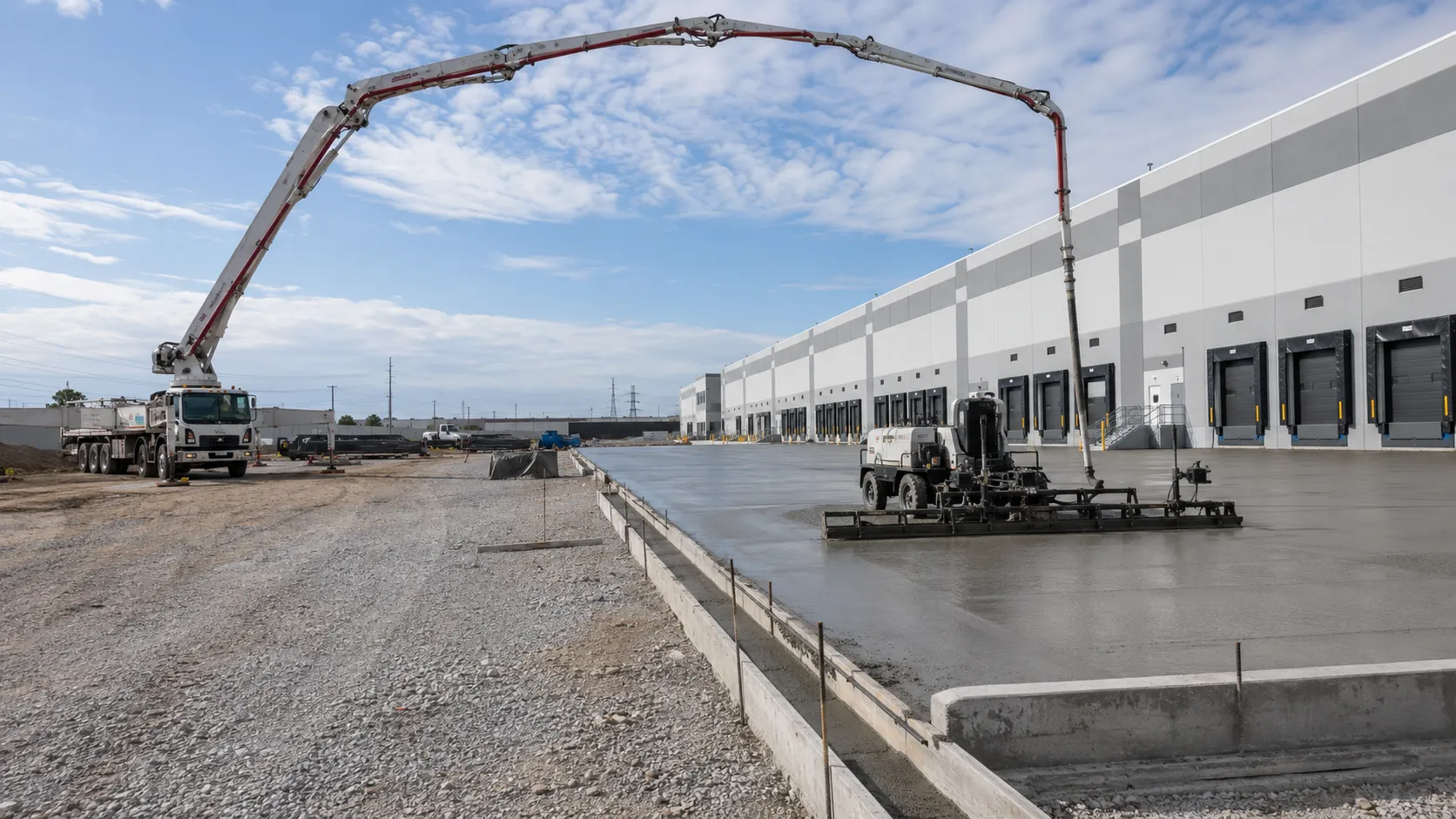 Commercial Concrete Contractor in Ajax, Ontario, self-performed and completed by Harrowgate Group