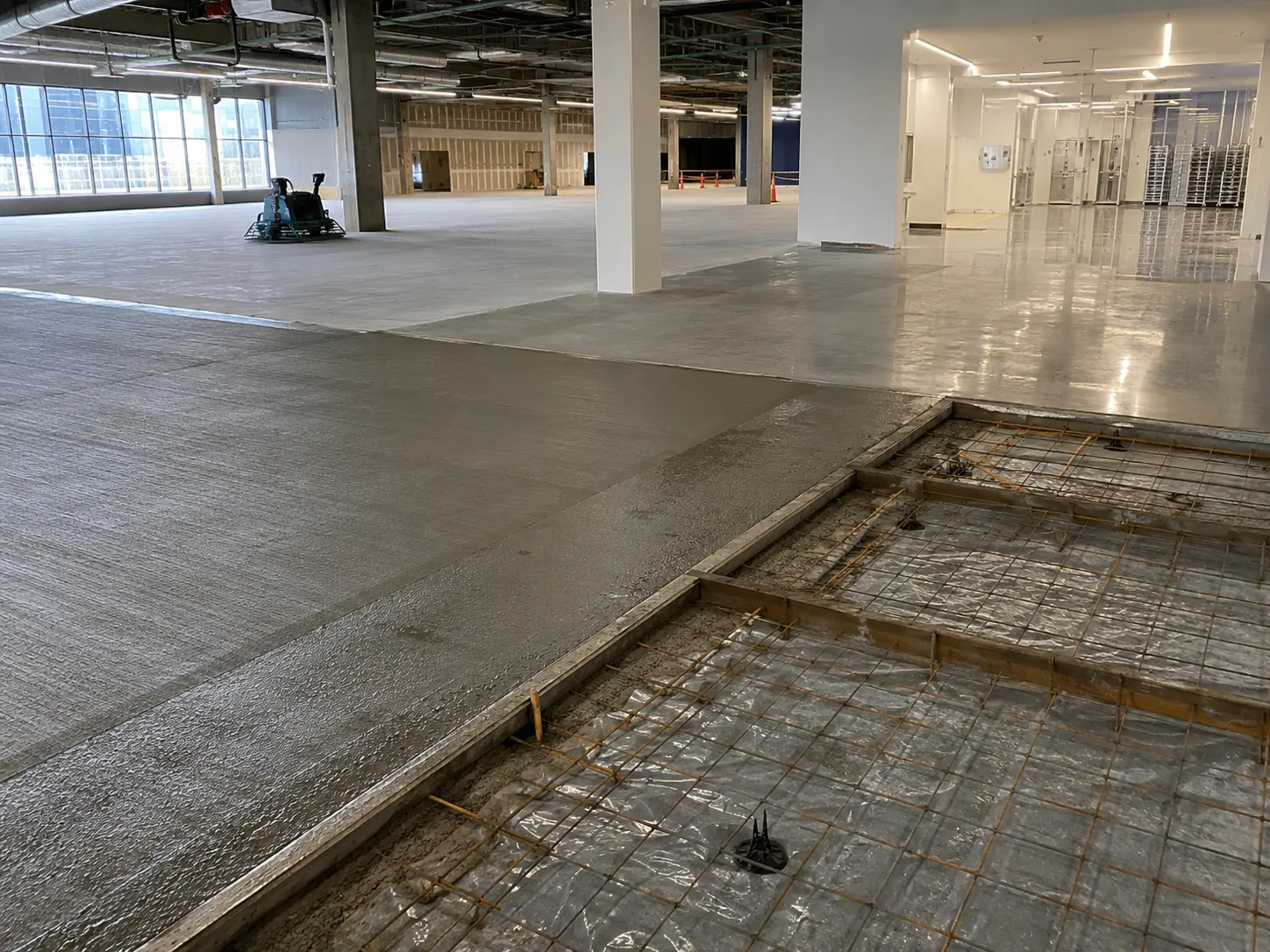 Completed Commercial Concrete Slabs installation in Markham by Harrowgate Group