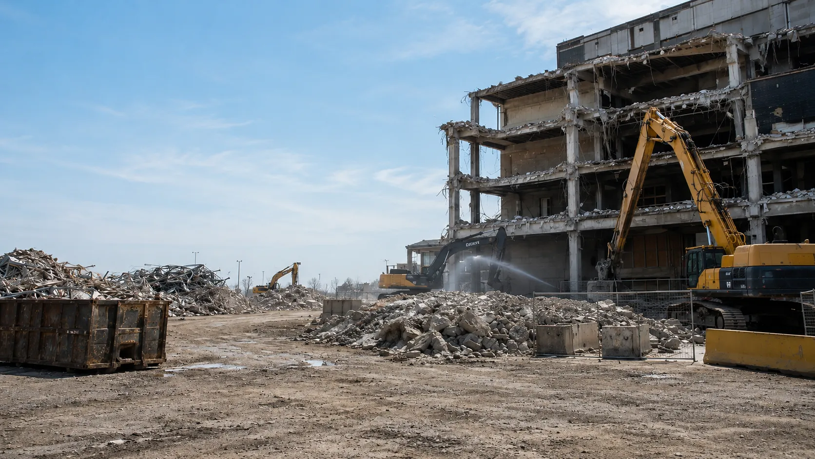 Commercial Demolition in Markham, Ontario, self-performed and completed by Harrowgate Group