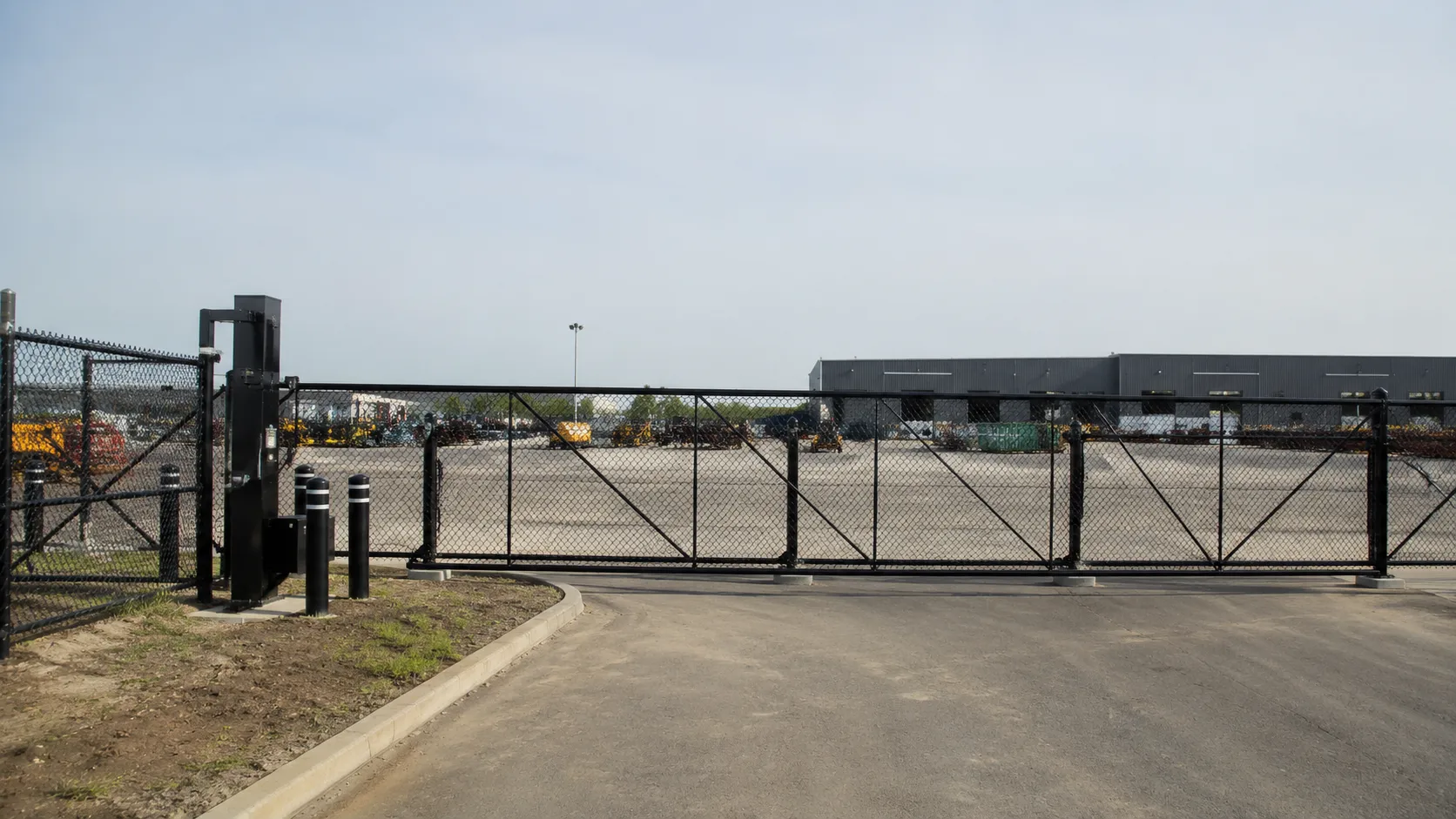 Commercial Fencing and Gates in Pickering, Ontario, self-performed and completed by Harrowgate Group