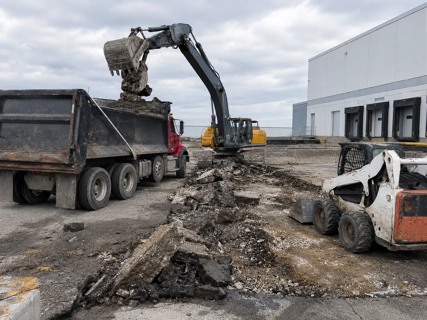 Completed Concrete and Asphalt Removal installation in Markham by Harrowgate Group