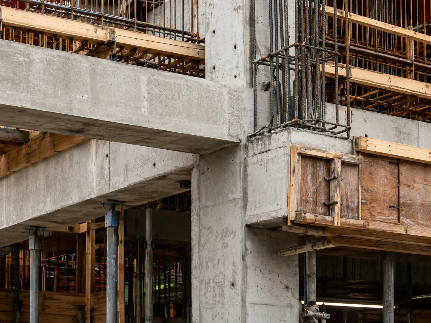 Concrete Columns and Beams in Pickering being built and completed on site by Harrowgate Group