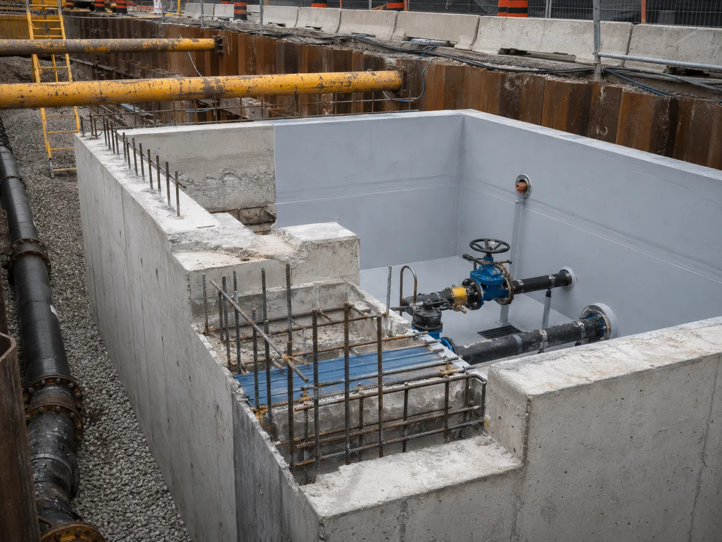 Concrete Containment Structures in Ajax being built and completed on site by Harrowgate Group