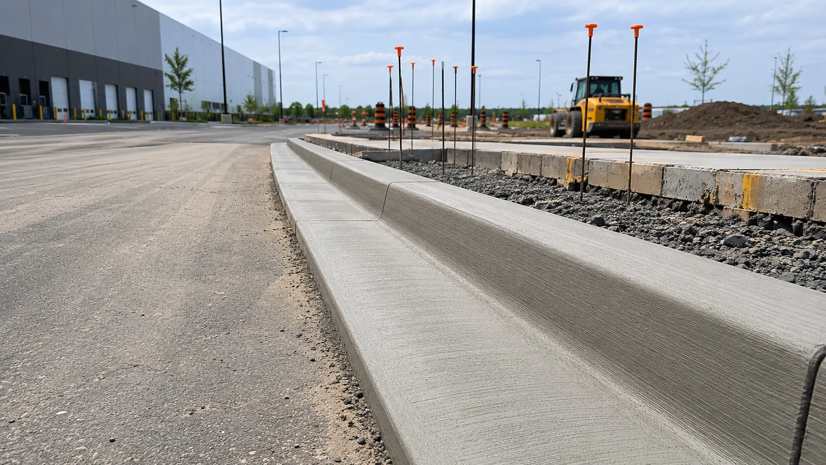 Concrete Curbs and Gutters, self-performed and completed by Harrowgate Group