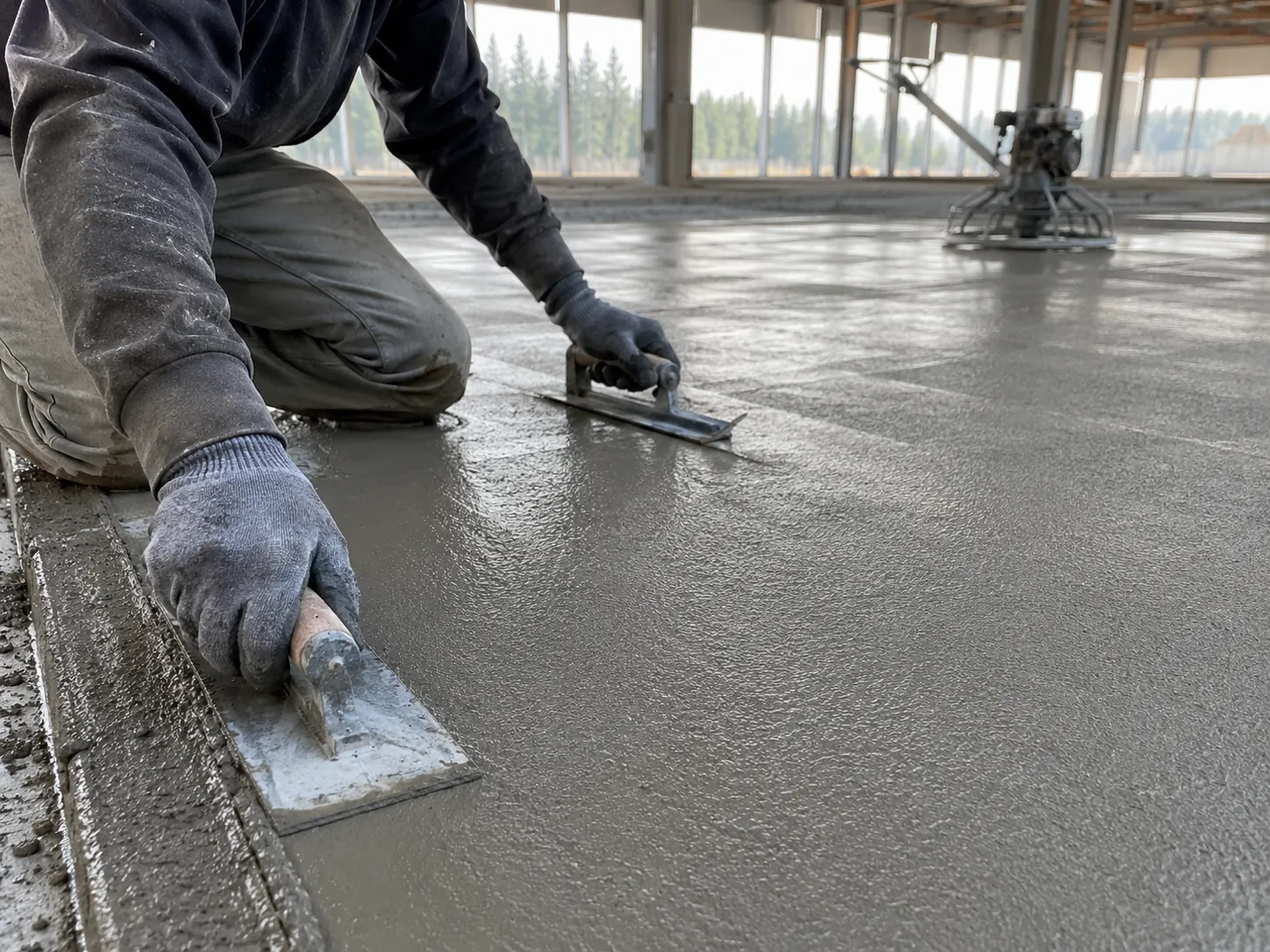 Completed Concrete Finishing installation in Markham by Harrowgate Group