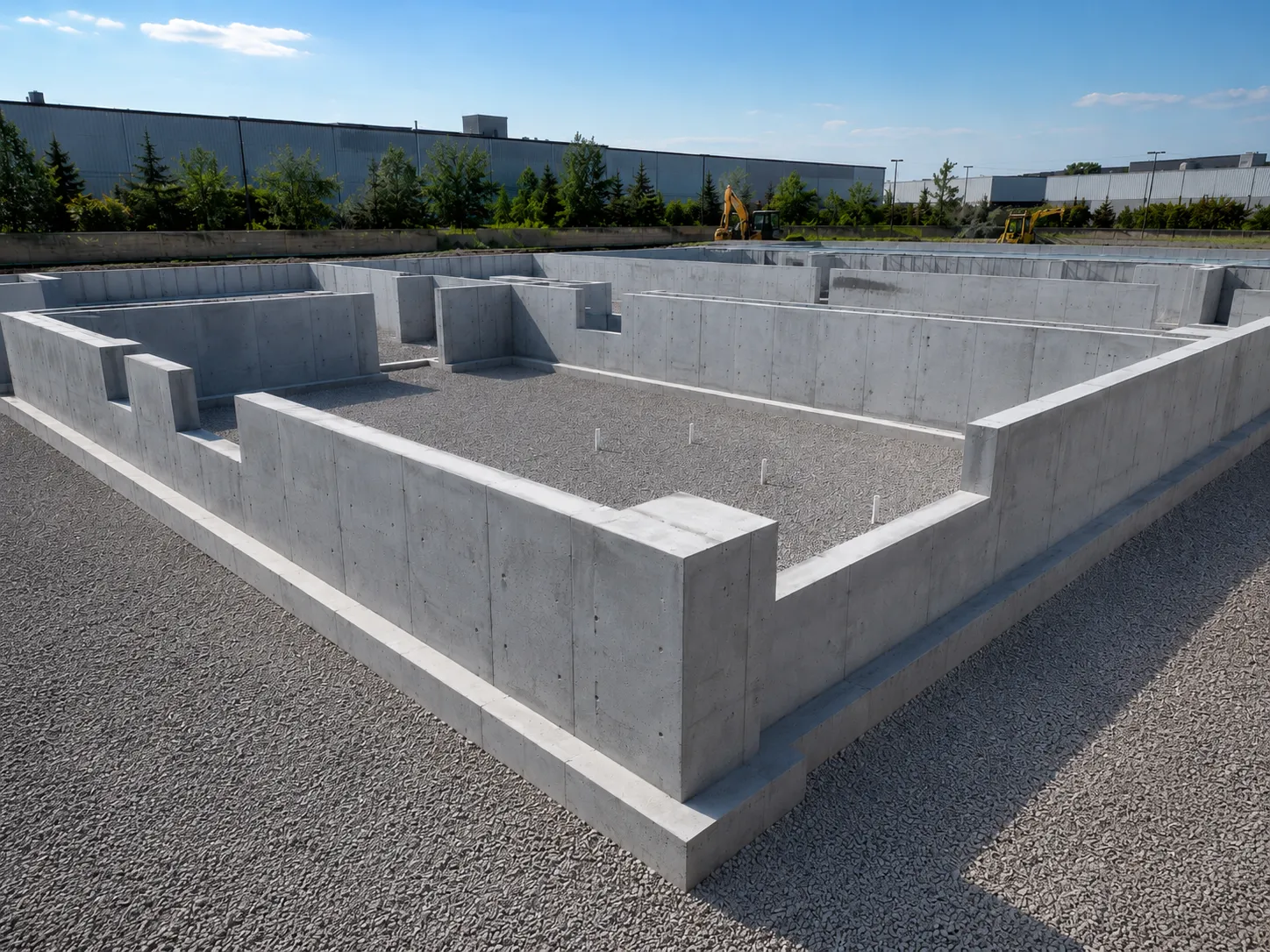 Completed Concrete Foundations installation by Harrowgate Group