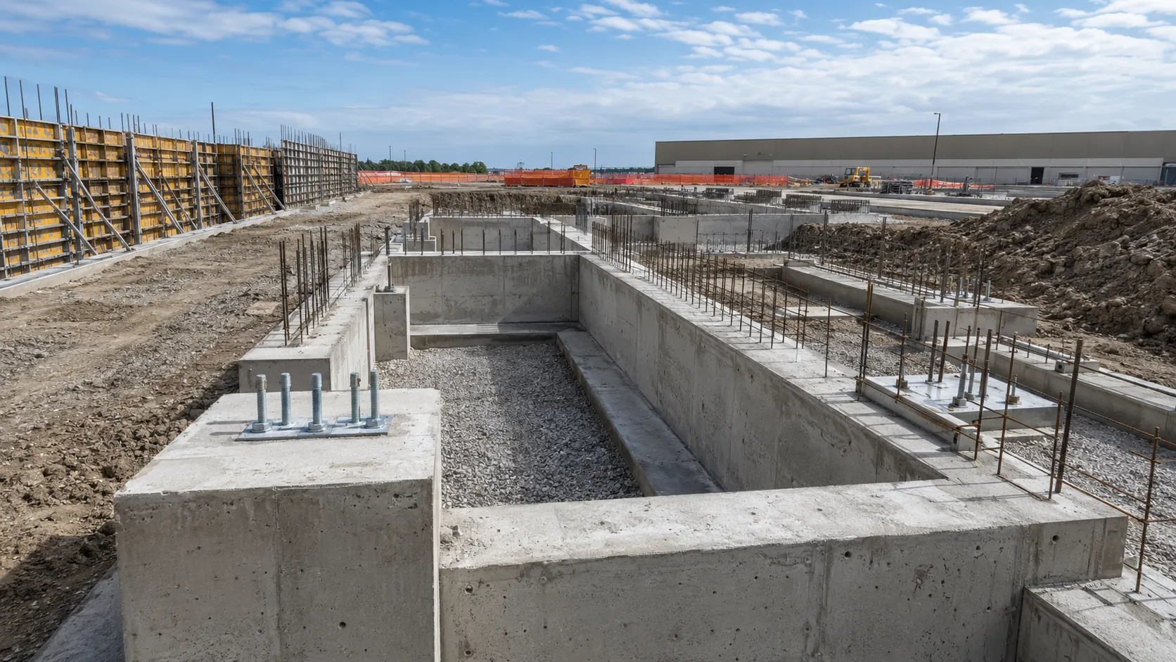 Concrete Foundations, self-performed and completed by Harrowgate Group