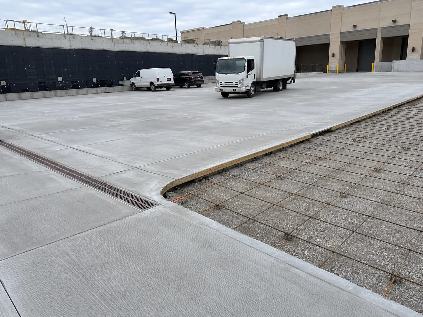 Completed Concrete Parking Lots installation in Markham by Harrowgate Group
