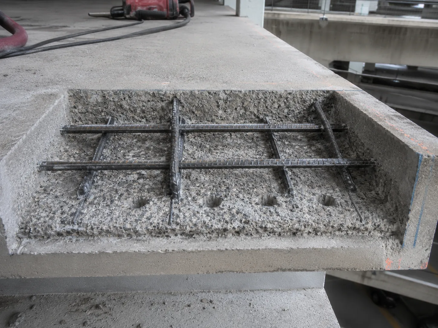Concrete Repair Contractor being built and completed on site by Harrowgate Group