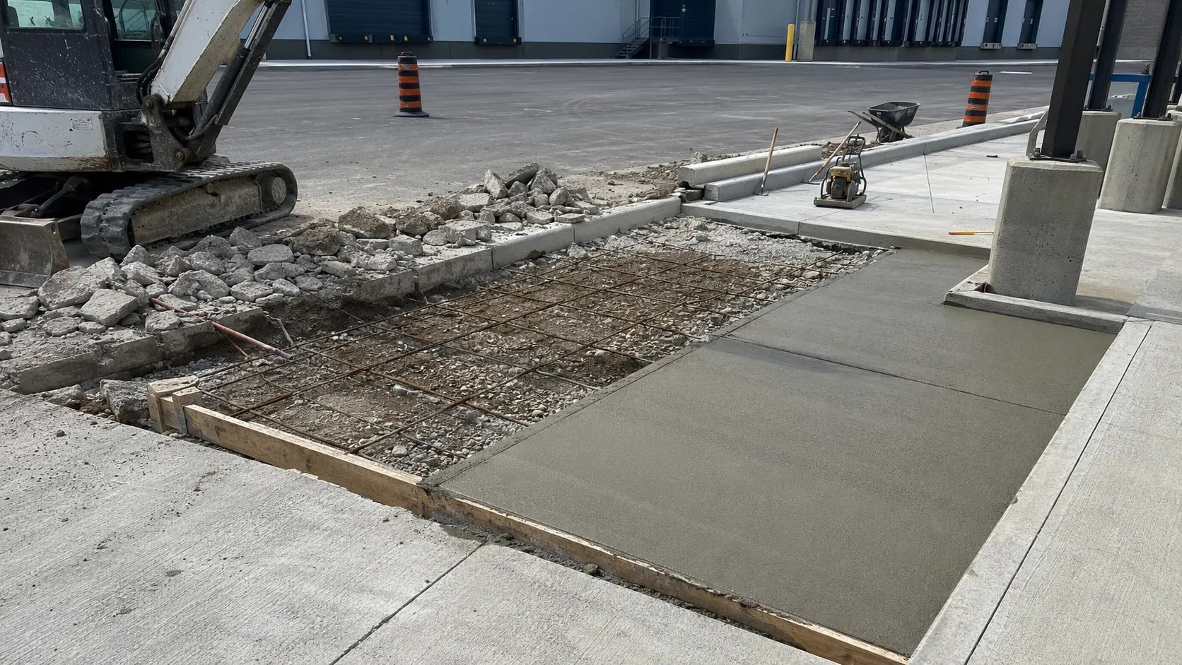 Concrete Replacement in Vaughan, Ontario, self-performed and completed by Harrowgate Group