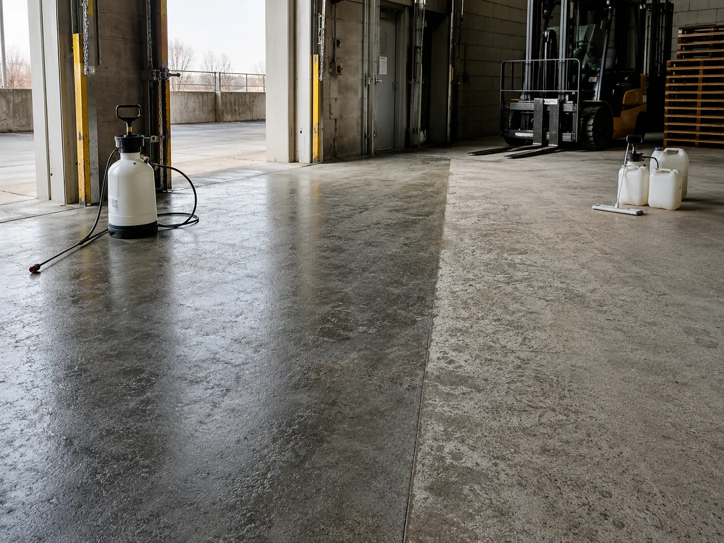 Completed Concrete Sealing and Densifying installation in Pickering by Harrowgate Group