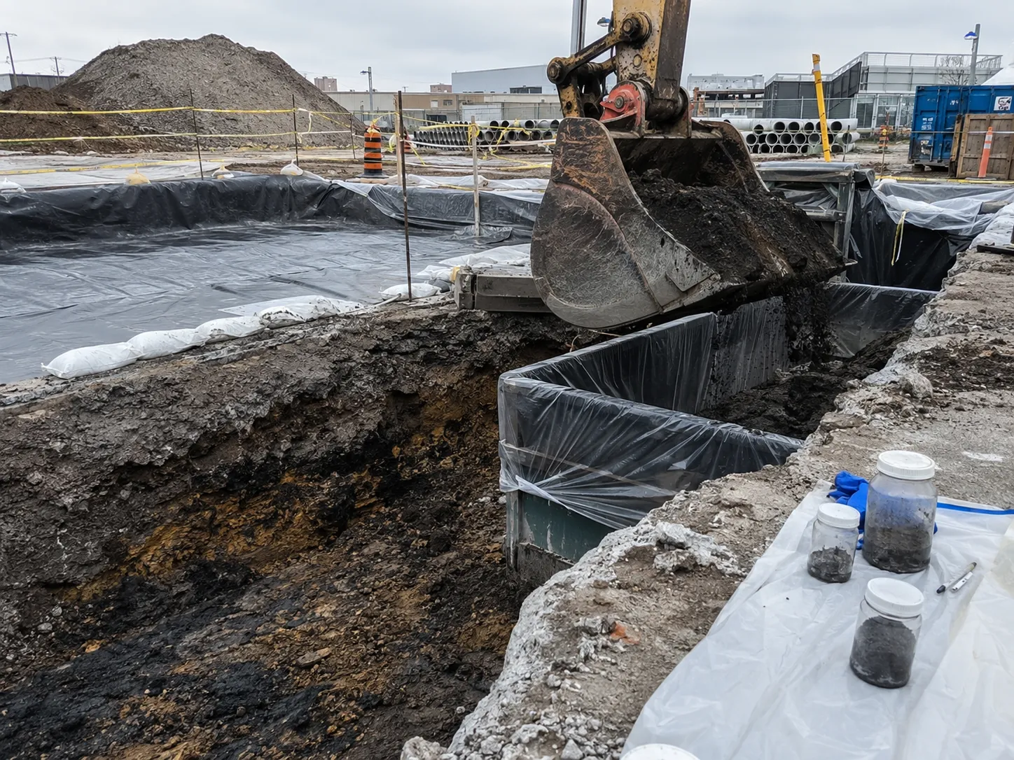 Contaminated Soil Removal in Markham being built and completed on site by Harrowgate Group