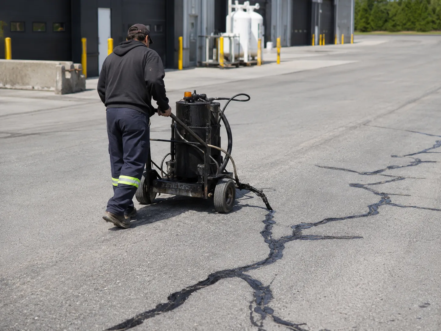 Completed Crack Sealing installation in Pickering by Harrowgate Group