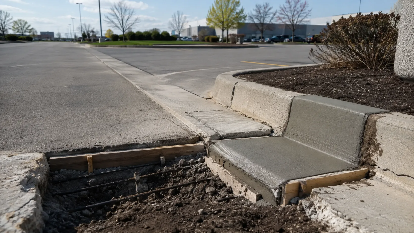 Curb Repair in Pickering, Ontario, self-performed and completed by Harrowgate Group