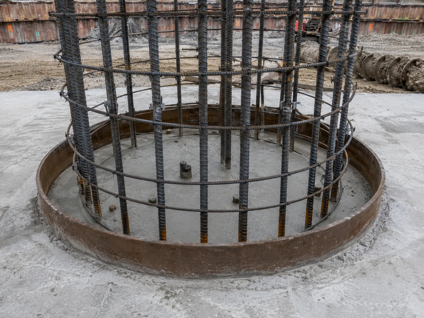 Deep Foundations and Caissons in Pickering being built and completed on site by Harrowgate Group