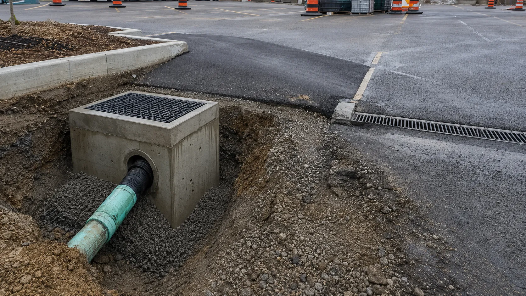 Drainage Contractor in Hamilton, Ontario, self-performed and completed by Harrowgate Group