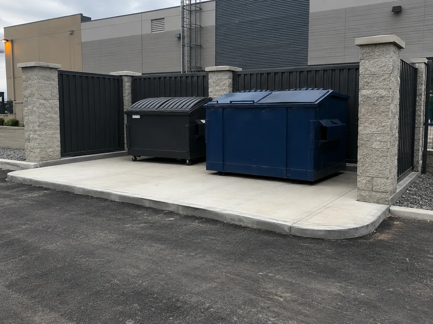 Where dumpster and enclosure pads are needed in Toronto for Dumpster and Enclosure Pads in Toronto