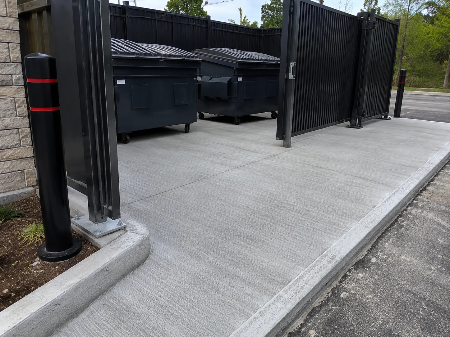 Dumpster and Enclosure Pads in Toronto being built and completed on site by Harrowgate Group