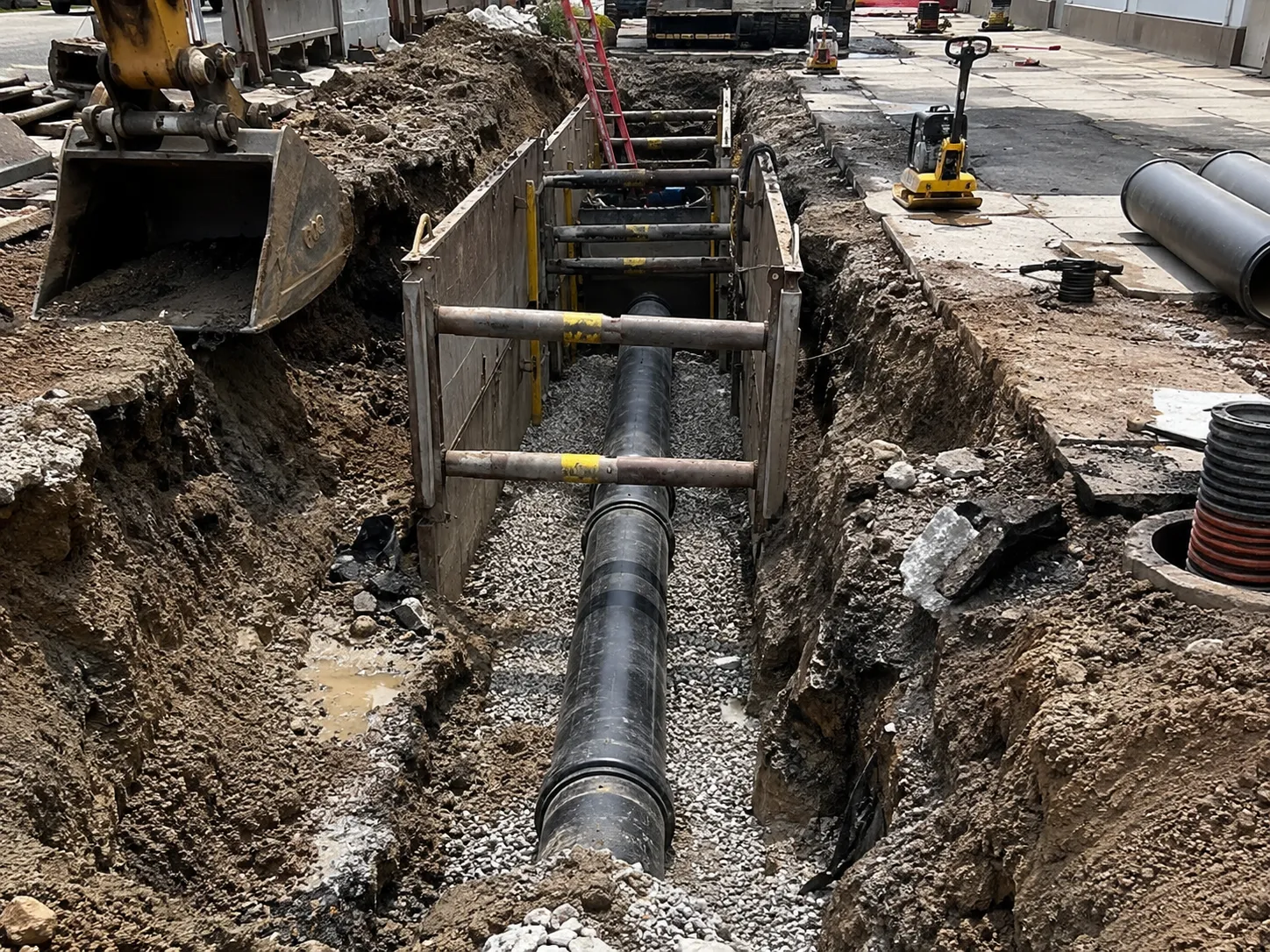 Completed Emergency Sewer Repair installation in Pickering by Harrowgate Group