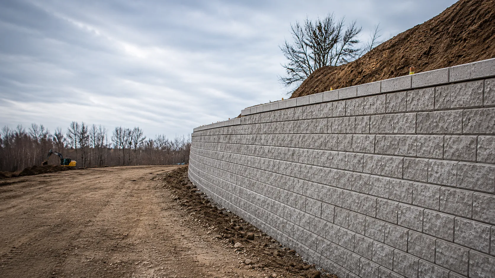 Engineered Retaining Walls in Vaughan, Ontario, self-performed and completed by Harrowgate Group