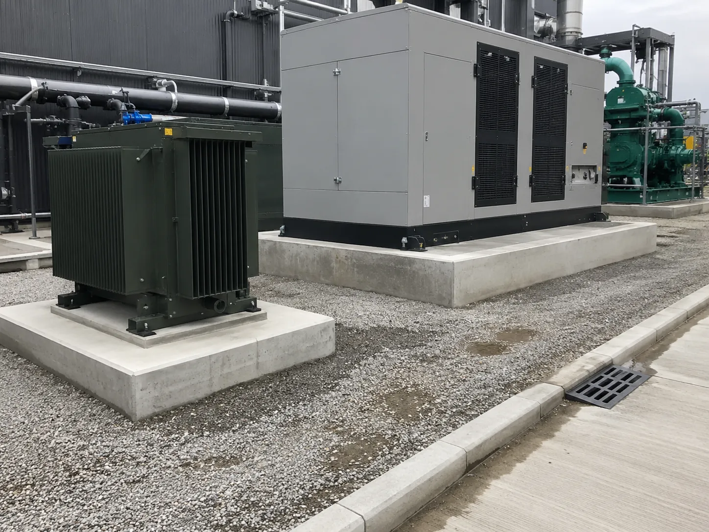 Completed Equipment Pads and Machine Bases installation in Pickering by Harrowgate Group