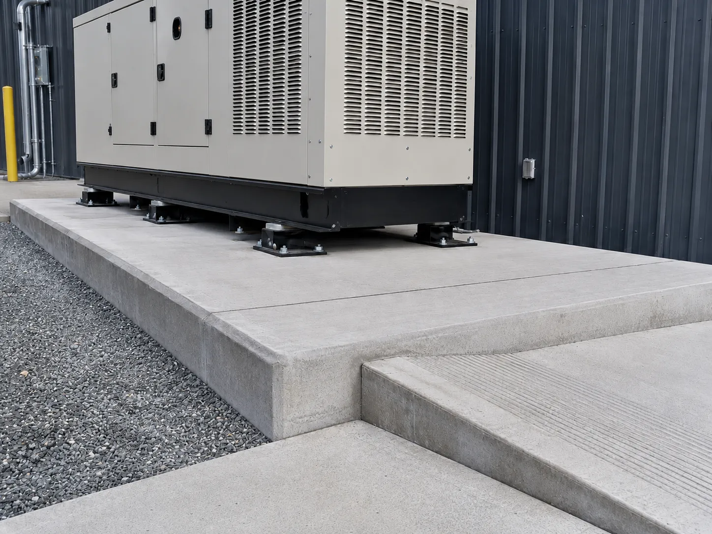 Equipment Pads and Machine Bases in Pickering being built and completed on site by Harrowgate Group