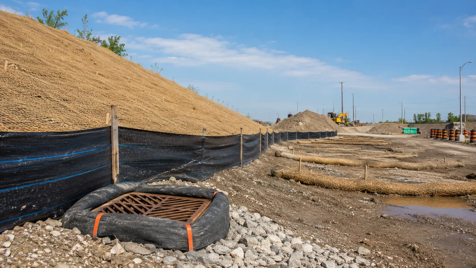 Erosion and Sediment Control in Pickering, Ontario, self-performed and completed by Harrowgate Group