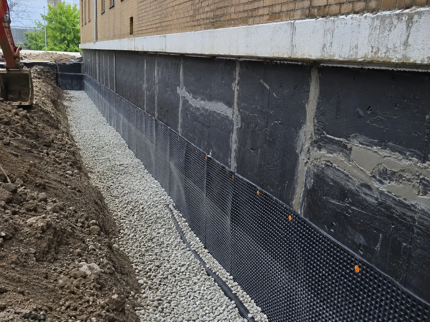 Completed Foundation Repair installation in Hamilton by Harrowgate Group