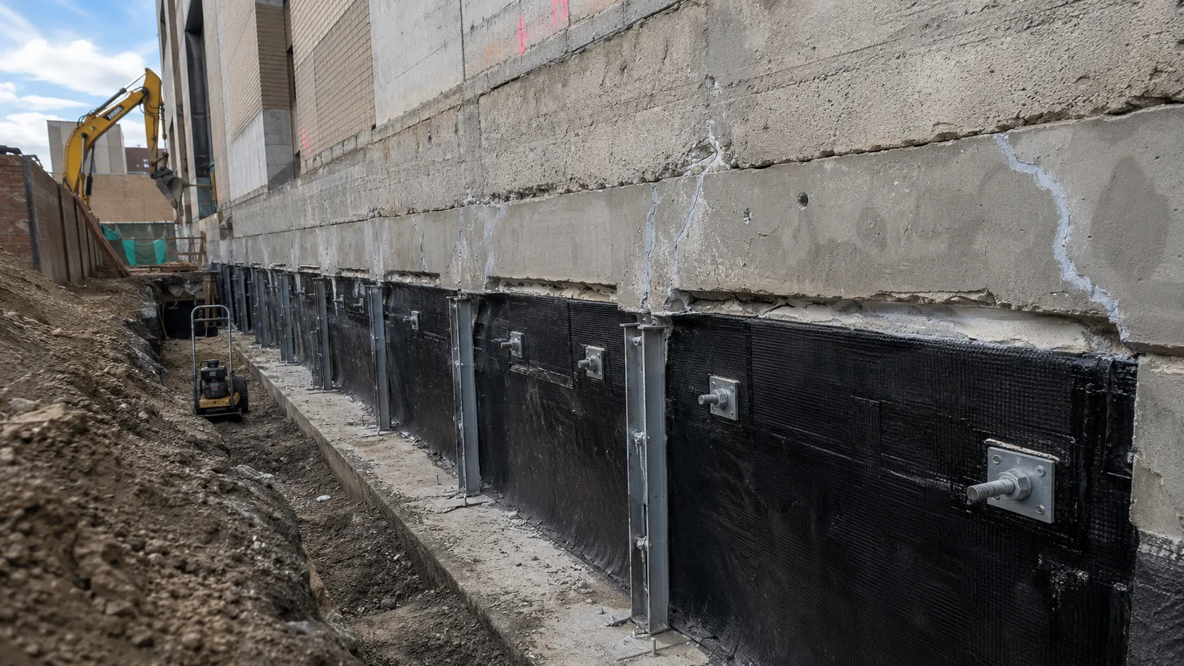 Foundation Repair in Hamilton, Ontario, self-performed and completed by Harrowgate Group
