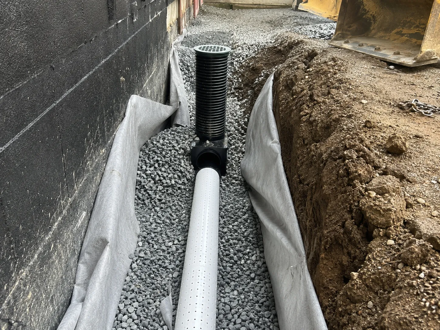 French Drain Installation in Markham being built and completed on site by Harrowgate Group