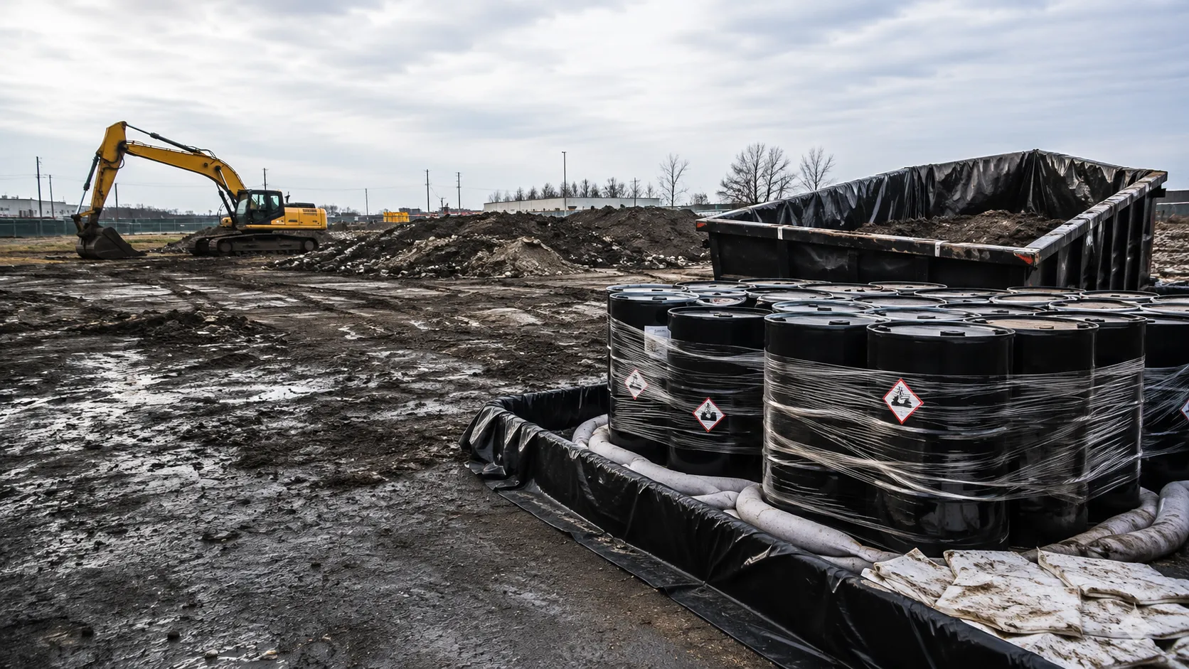 Hazardous Waste Removal in Markham, Ontario, self-performed and completed by Harrowgate Group