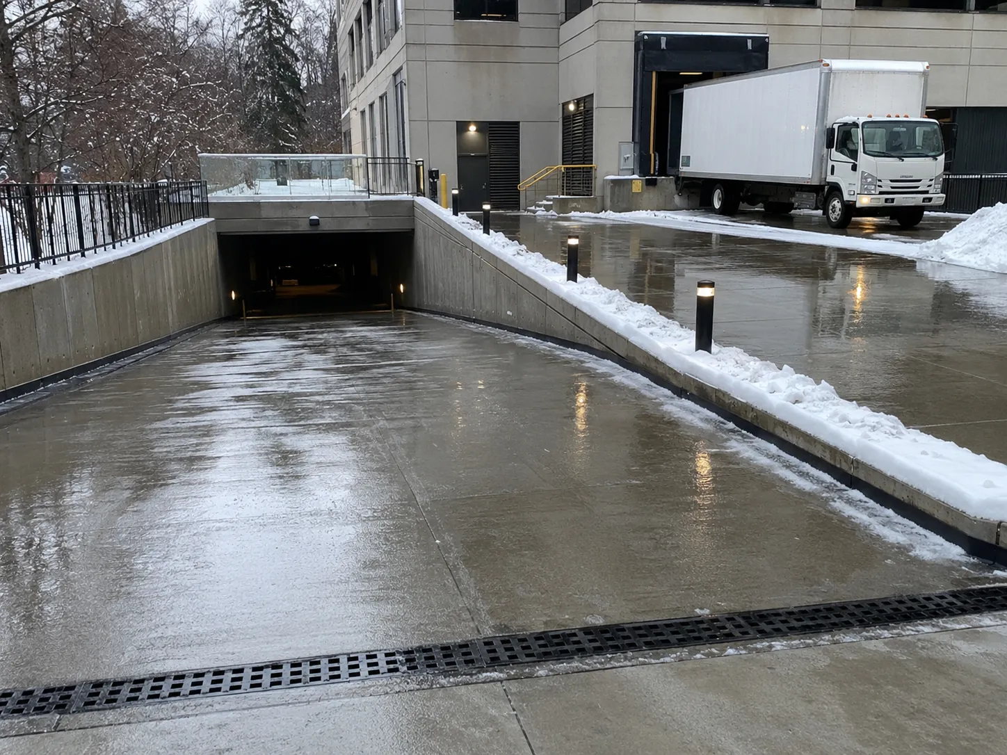 Completed Heated Ramps and Snowmelt Systems installation in Markham by Harrowgate Group
