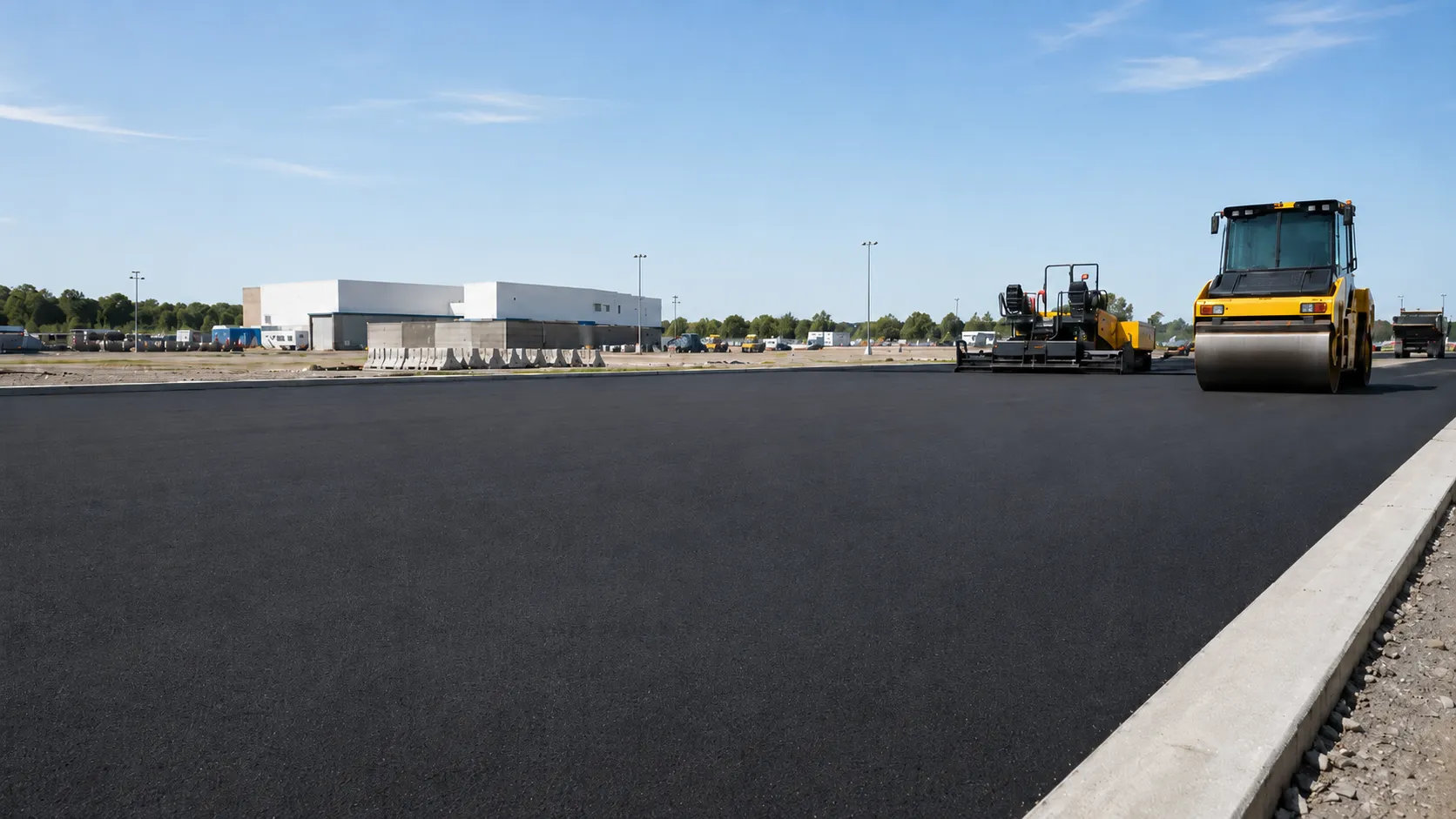 Heavy Civil Outdoor Paving in Markham, Ontario, self-performed and completed by Harrowgate Group