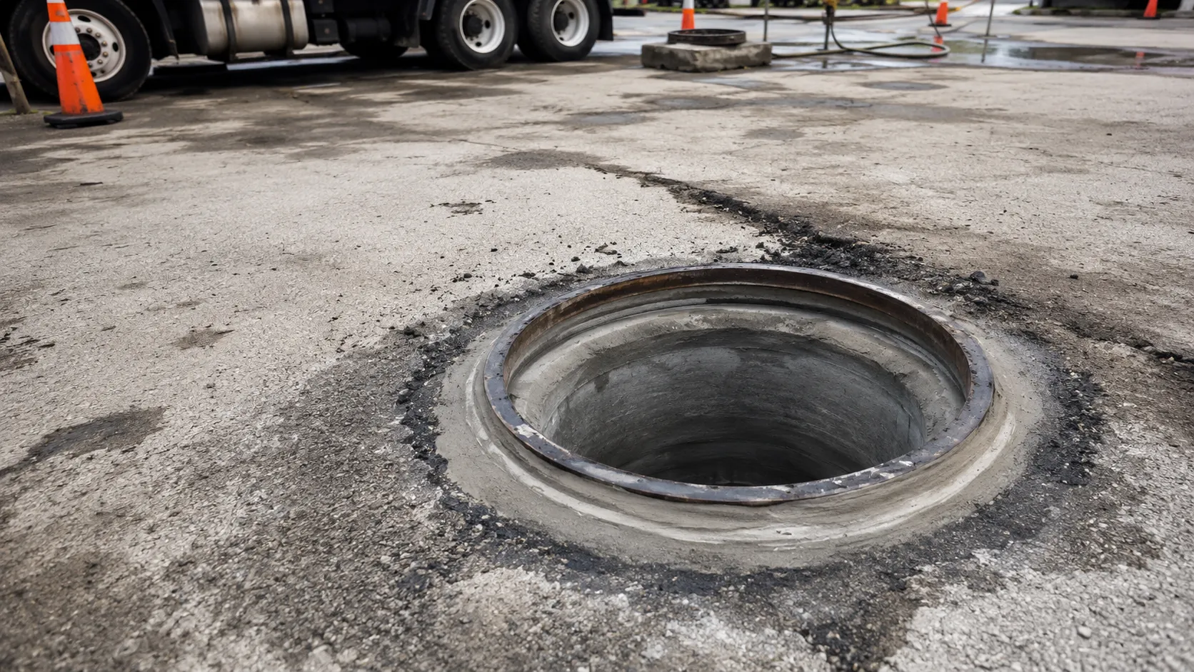 Manhole Rehabilitation in Aurora, Ontario, self-performed and completed by Harrowgate Group