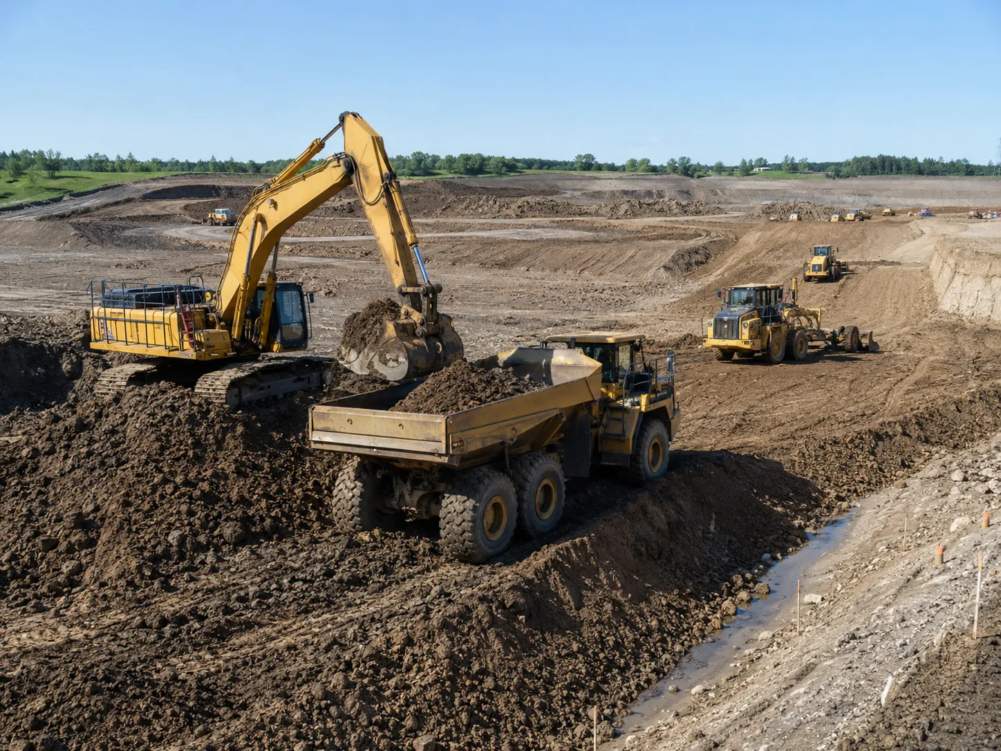 Completed Mass Excavation and Bulk Earthworks installation in Aurora by Harrowgate Group