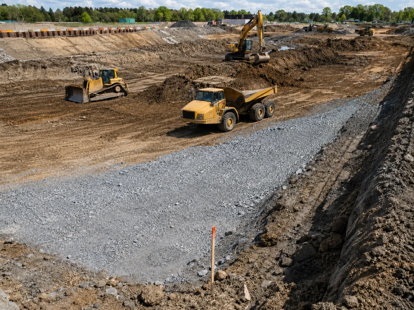 Mass Excavation and Bulk Earthworks in Aurora being built and completed on site by Harrowgate Group