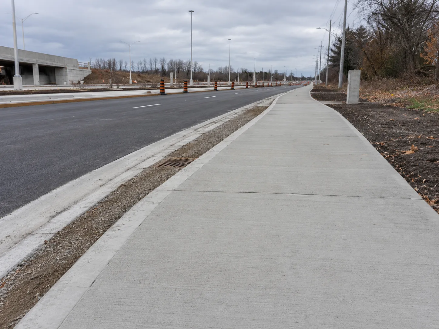Completed Municipal Concrete Works installation in Ajax by Harrowgate Group