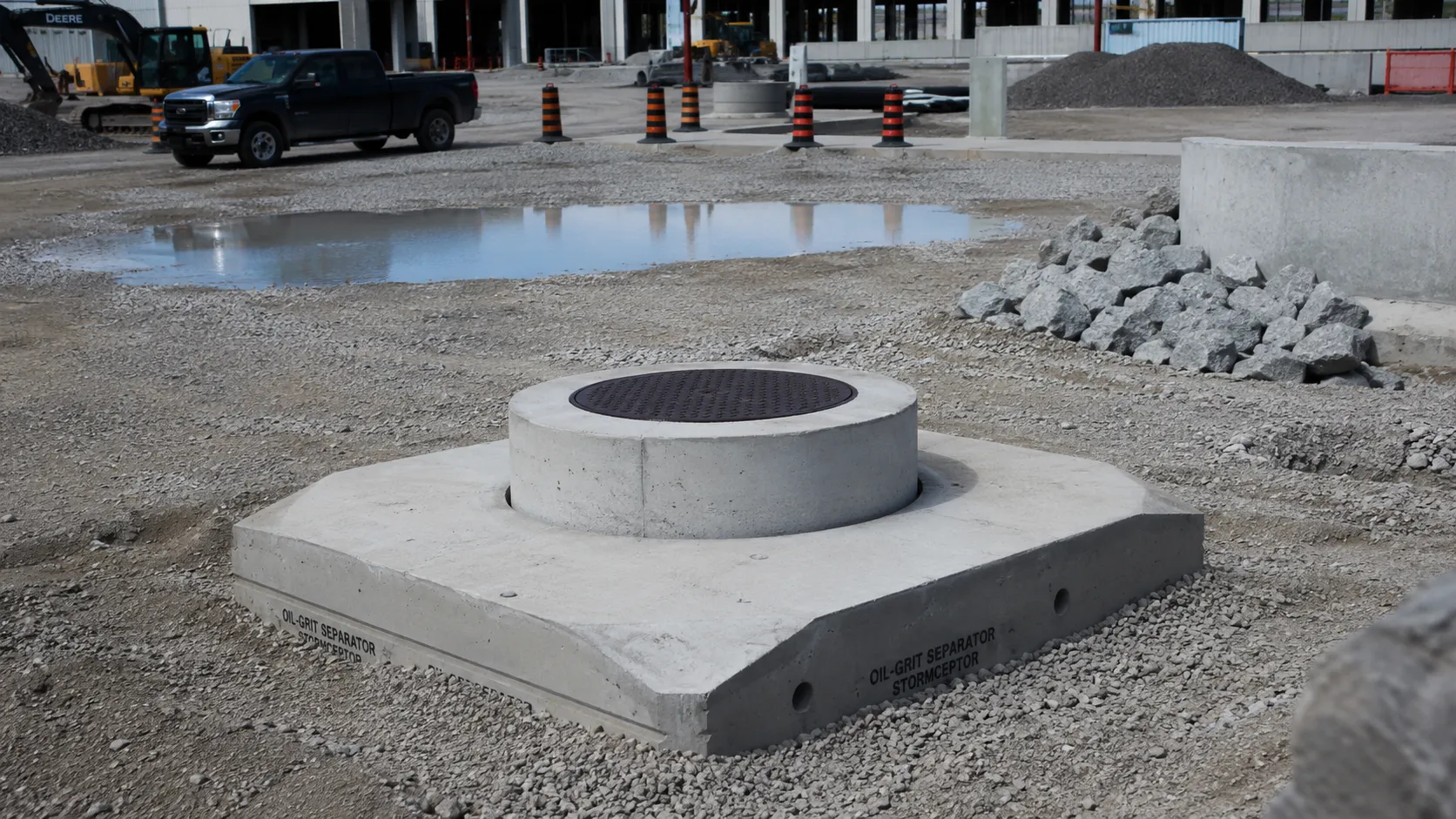 Oil-Grit Separators in Pickering, Ontario, self-performed and completed by Harrowgate Group