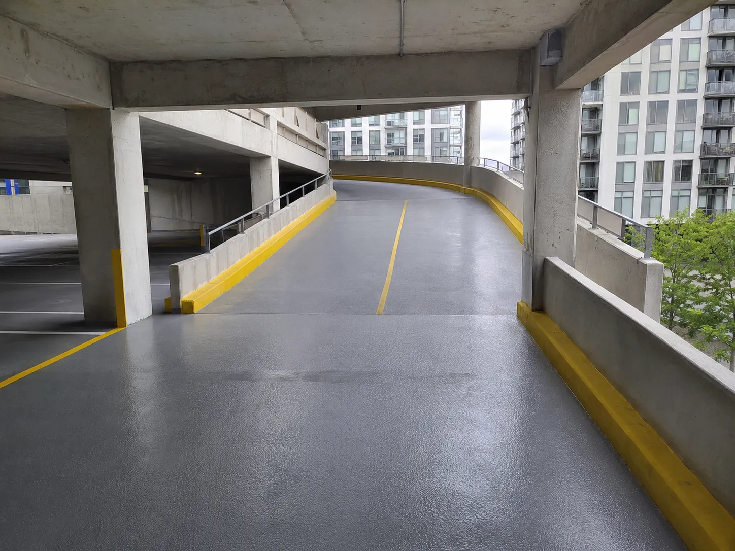 Completed Parkade and Condo Floor Coatings installation in Markham by Harrowgate Group