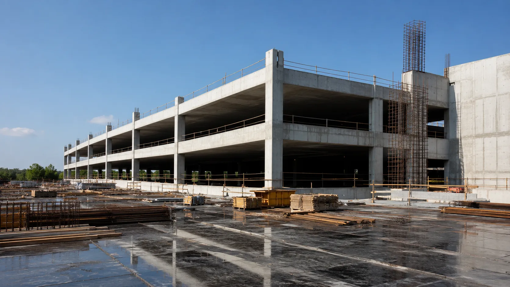 Parking Structure Construction in Hamilton, Ontario, self-performed and completed by Harrowgate Group