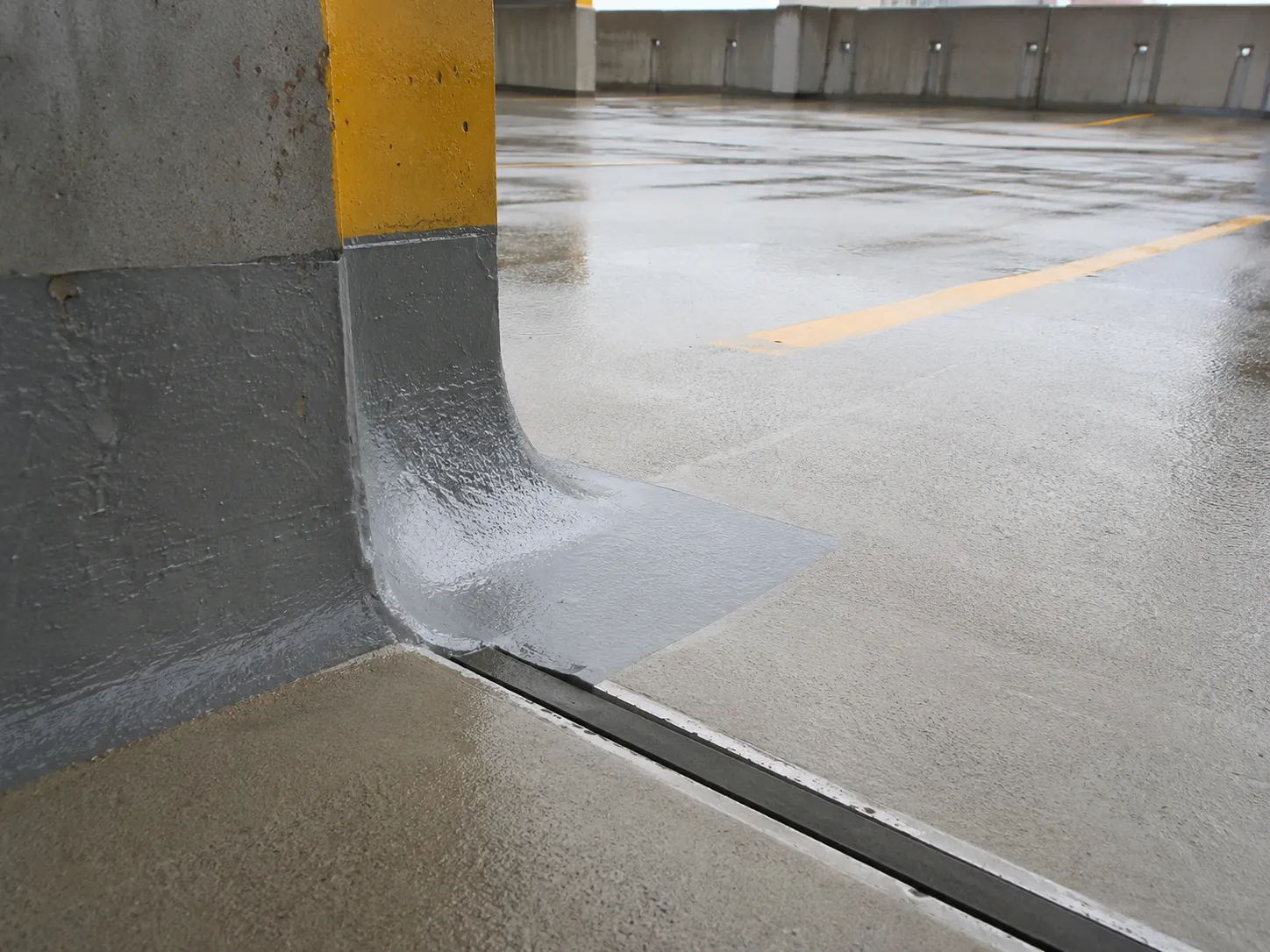 Parking Structure Repair in Aurora being built and completed on site by Harrowgate Group