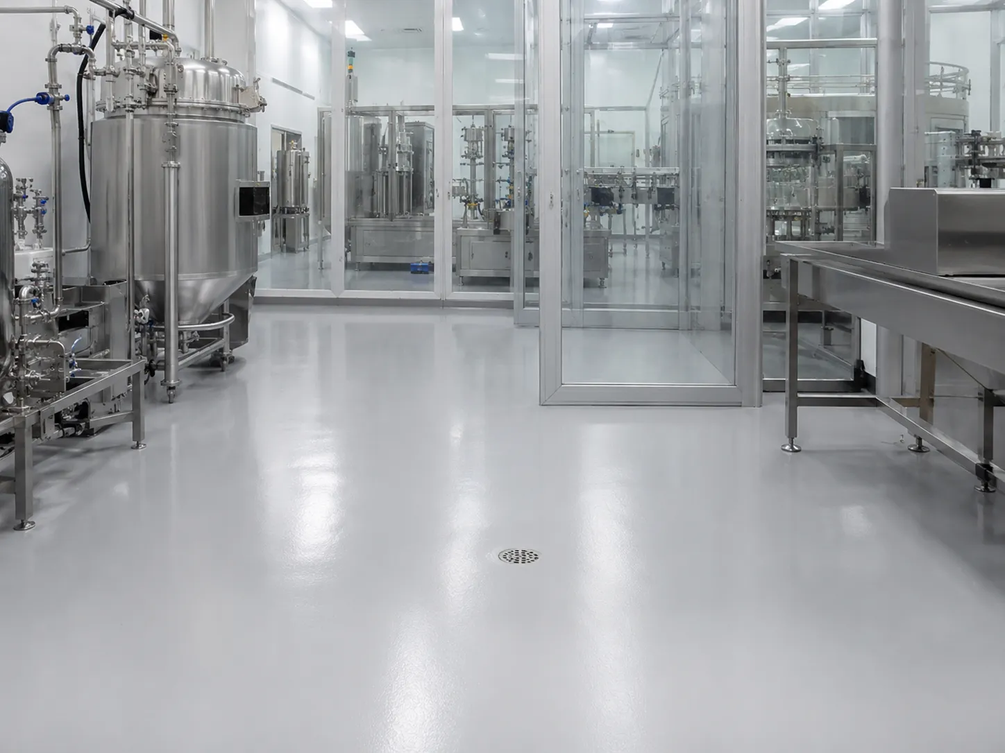 Completed Pharmaceutical and Hygienic Floor Coatings installation in Aurora by Harrowgate Group