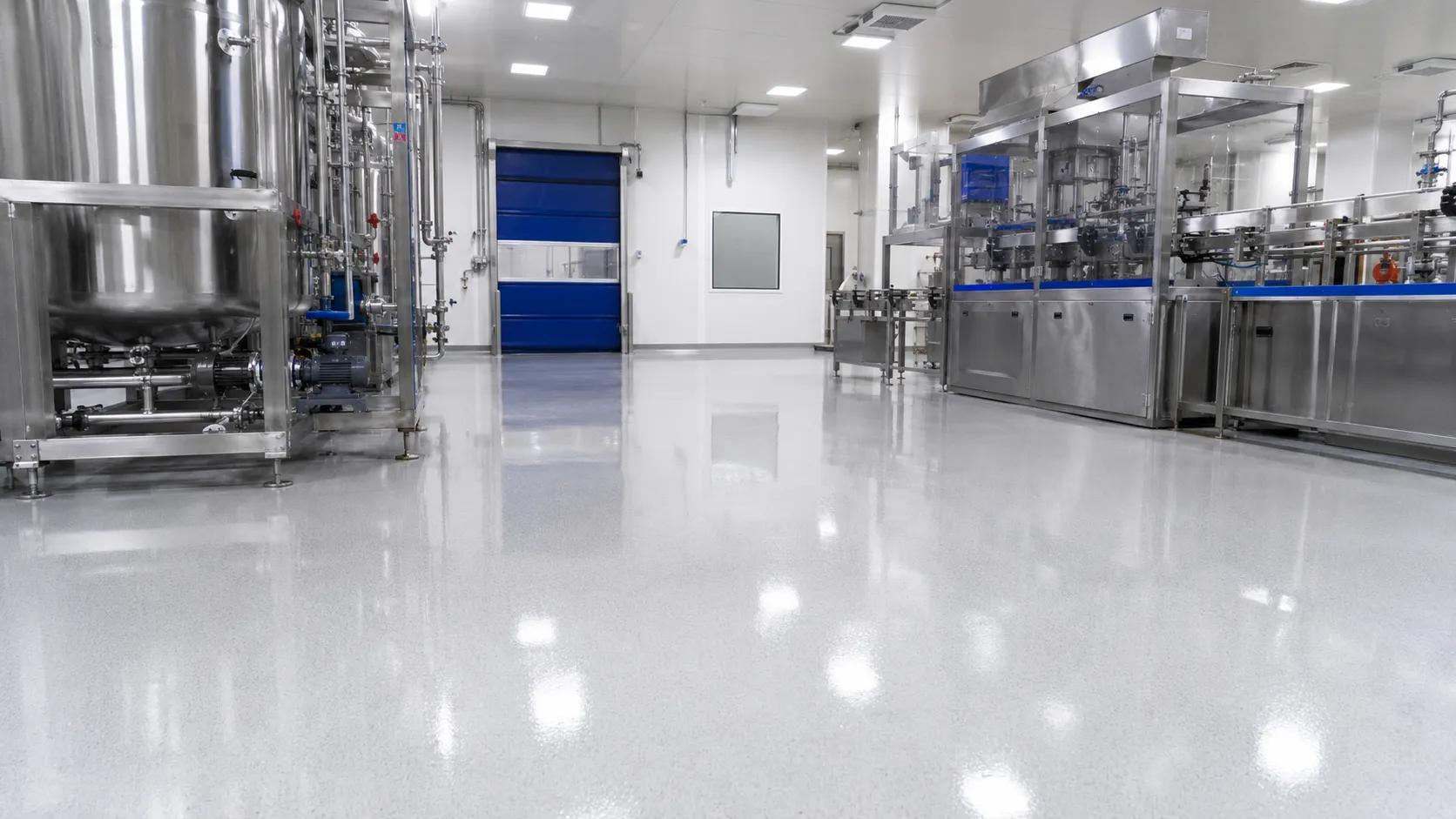 Pharmaceutical and Hygienic Floor Coatings in Aurora, Ontario, self-performed and completed by Harrowgate Group